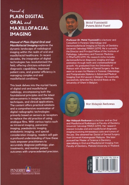 Manual of Plain Digital Oral and Maxillofacial Imaging - 9786294960558 - Mohd Yusmiadil - UiTM Press