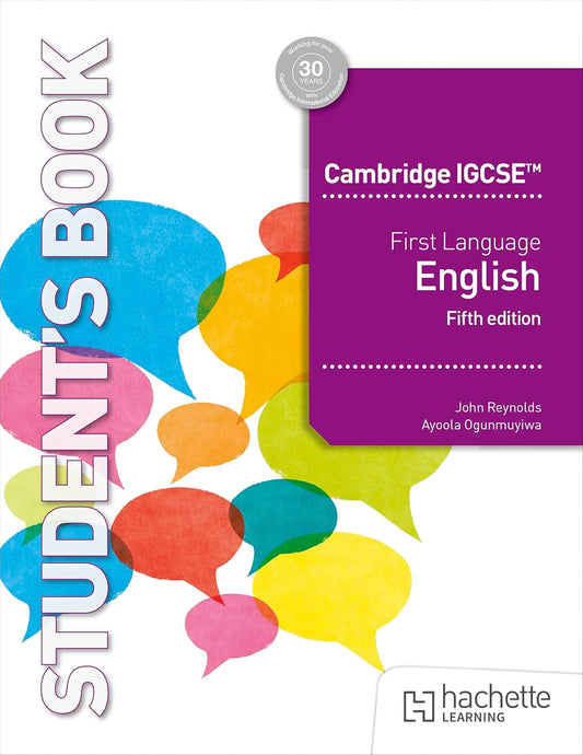 Cambridge IGCSE First Language English 5th edition - John Reynolds - 9781036010768 - Hodder Education