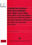 Communication And Multimedia Act 1998 (Act 588) (As At 5th April 2023) - 9789678929943 - ILBS