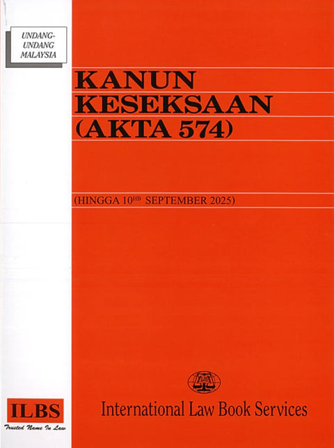 Kanun Keseksaan (Akta 574) (Hingga 10hb September 2025) - 9789678931069 - ILBS