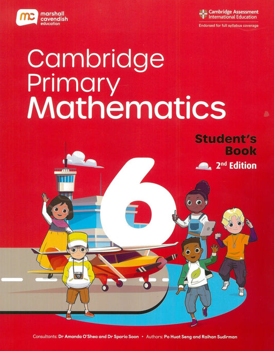 Cambridge Primary Mathematics 6 Students Book 2nd Edition + ebook - 9789814971140 - Marshall Cavendish