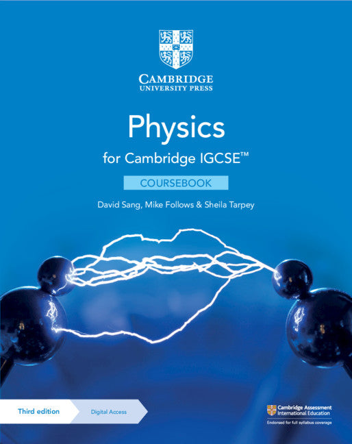 Cambridge IGCS Physics Coursebook with Digital Access (2 Years) - David Sang - 9781108888073 - Cambridge