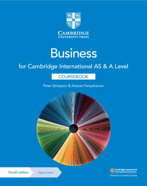 Cambridge International AS & A Level Business Coursebook with Digital Access (2 Years) - Stimpson - 9781108921220 - Cambridge
