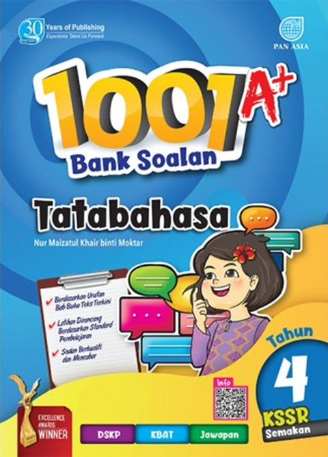 HKIS | 1001 A+ BANK SOALAN Tatabahasa Tahun 4 KSSR Semakan - 9789674664046 -Pan Asia