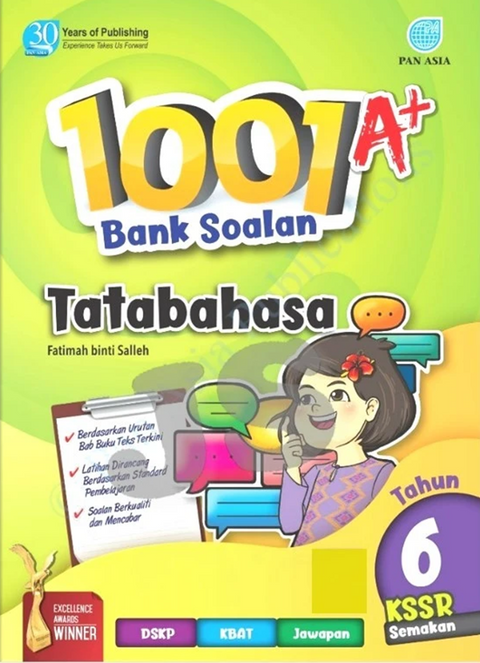 HKIS | 1001 A+ BANK SOALAN TATABAHASA TAHUN 6 KSSR SEMAKAN - 9789674667191 -  Pan Asia