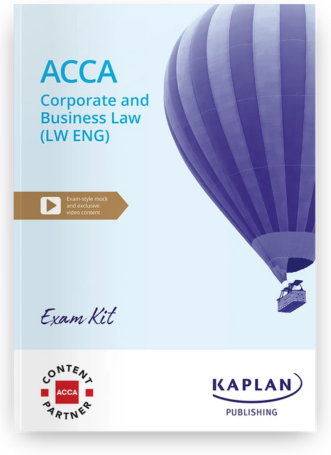 2026 ACCA Corporate & Business Law England (LW ENG) Exam Kit (Valid Till Aug 2026) - 9781837350056 - Kaplan Publishing
