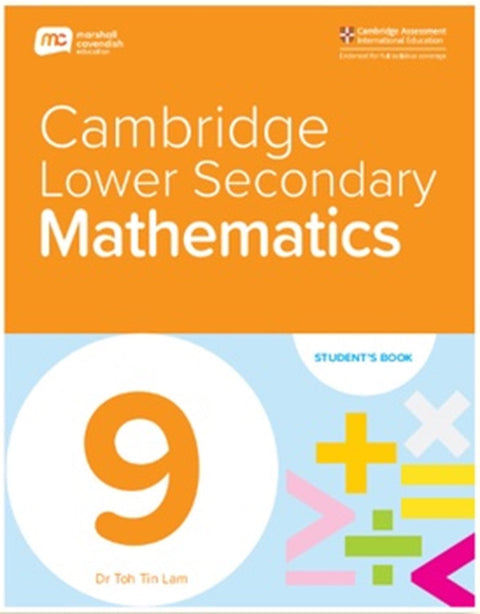 Cambridge Lower Secondary Mathematics Grade 9 Student's Book - 9789815108729 - Marshall Cavendish