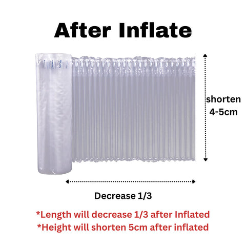 [MyBuku.com] 300 Meter (35cm / 40cm) Thickened Inflatable Bubble Wrap / Packaging Air Tube/ Air Column Bag Roll Sheet Shock Absorption