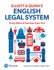 Elliott & Quinn's English Legal System, 21st Edition (2020/2021) - Emily Allbon - 9781292309361 - Pearson