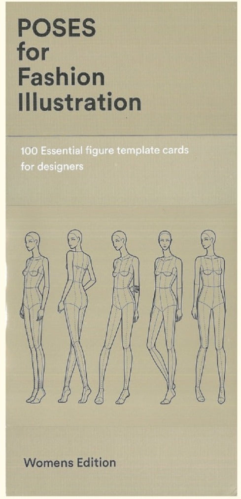 Poses for Fashion Illustration (Card Box) : 100 essential figure template cards for designers - FASHIONARY - 9789887711056 - Fashionary International Limited
