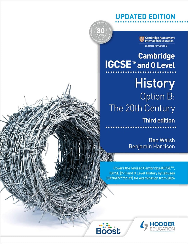 Cambridge IGCSE and O Level History 3rd Edition: Option B: The 20th century - Benjamin Harrison - 9781398375055 - Hodder