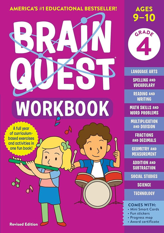 Brain Quest Workbook: 4th Grade Revised Edition (Brain Quest Workbooks) - 9781523517381 -Workman Publishing