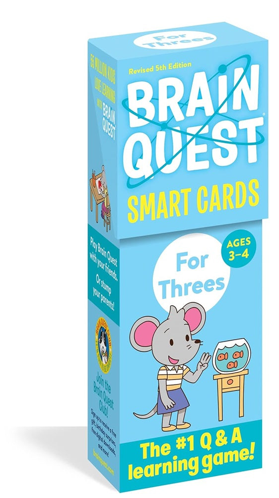 Brain Quest For Threes Smart Cards Revised 5th Edition (Brain Quest Smart Cards) - 9781523517237 - Workman Publishing
