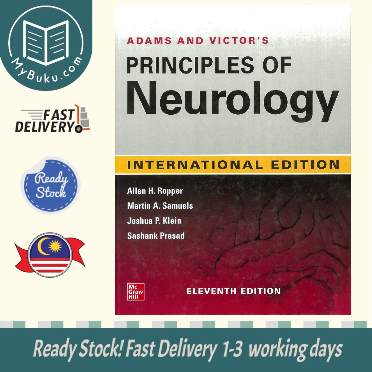ADAM N VICTOR'S PRINCIPLES OF NEUROLOGY (IE) - Ropper - 9781260458824 - MGH