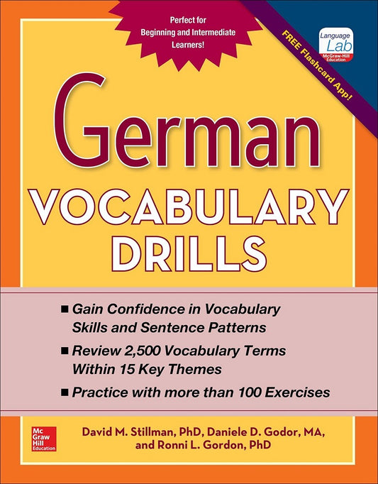 German Vocabulary Drills - Stillman - 9780071826143 - McGraw Hill