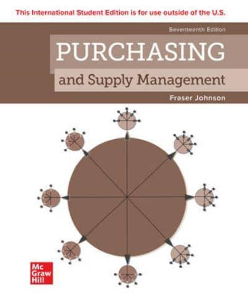 Purchasing and Supply Management 17th Edition - Johnson - 9781266271113 - McGrawHill