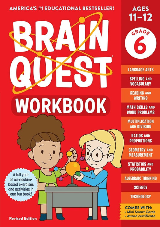 Brain Quest Workbook: 6th Grade Revised Edition (Brain Quest Workbooks) - 9781523517404 - Workman Publishing