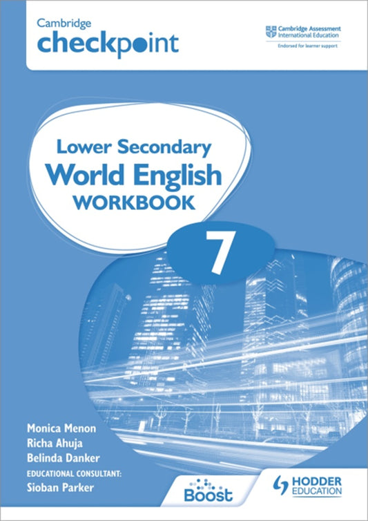 Cambridge Checkpoint Lower Secondary World English Workbook 7 - Monica Menon - 9781398311350 - Hodder Education