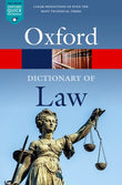 A Dictionary of Law - Jonathan Law - 9780192897497 - Oxford