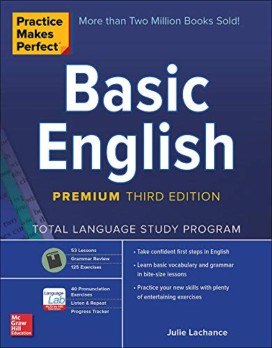 Practice Makes Perfect Basic English : Premium Third Edition - Julie - 9781260143720 - McGraw Hill Education