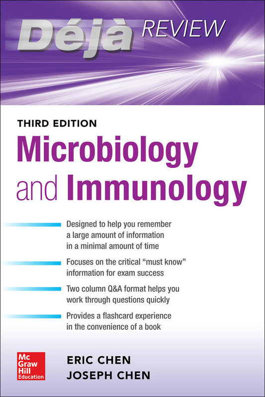  Deja Review: Microbiology and Immunology, Third Edition -  Eric Chen - 9781260441413 - McGraw Hill Education