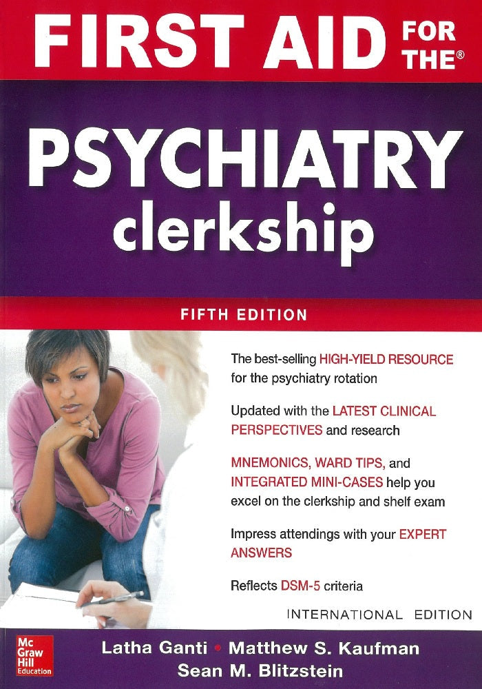 First Aid For The Psychiatry Clerkship - Ganti - 9781260566116 - McGraw Hill Education