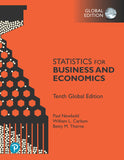  Statistics for Business and Economics, Tenth Global Edition - Paul Newbold - 9781292436845 - Pearson Education