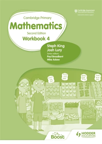 Cambridge Primary Mathematics Workbook 4 2nd ed - Josh Lury - 9781398301207 - Hodder