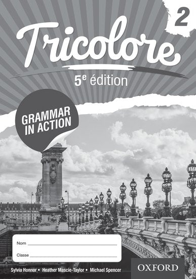 Tricolore Grammar in Action Workbook 2 - Honnoe Sylvia - 9781408527443 - Oxford