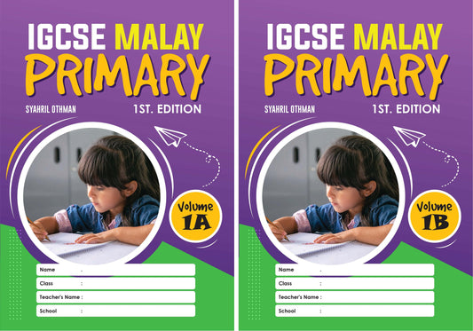 IGCSE Malay Primary Volume 1 (A+B) 1st Editon - 9789672868019 - 9789672868026 - Syahril Education