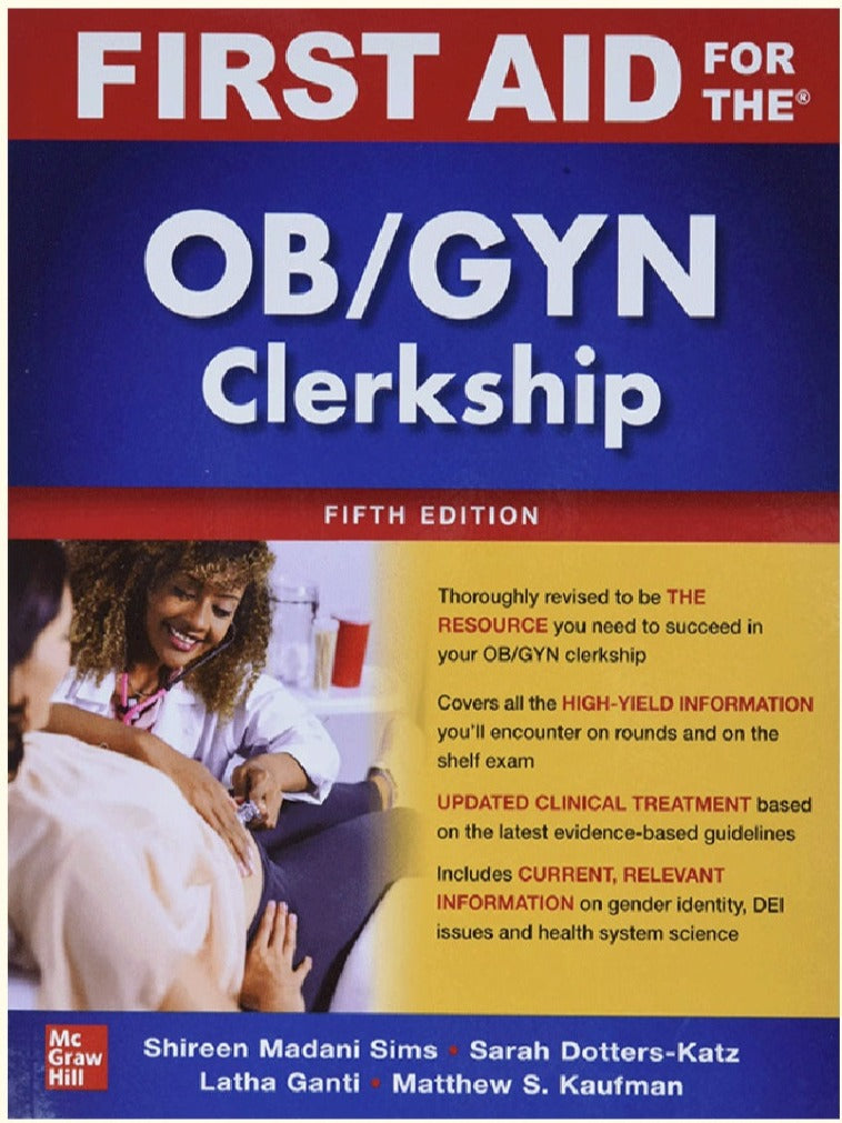 First Aid For The Ob/Gyn Clerkship 5E - Ganti - 9781264286317 - McGraw Hill