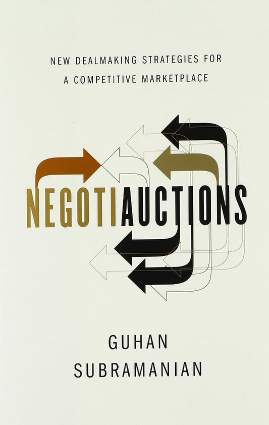 Clearance Sale - Negotiauctions - Guhan Subramanian - 9780393069464 - W. W. Norton & Company