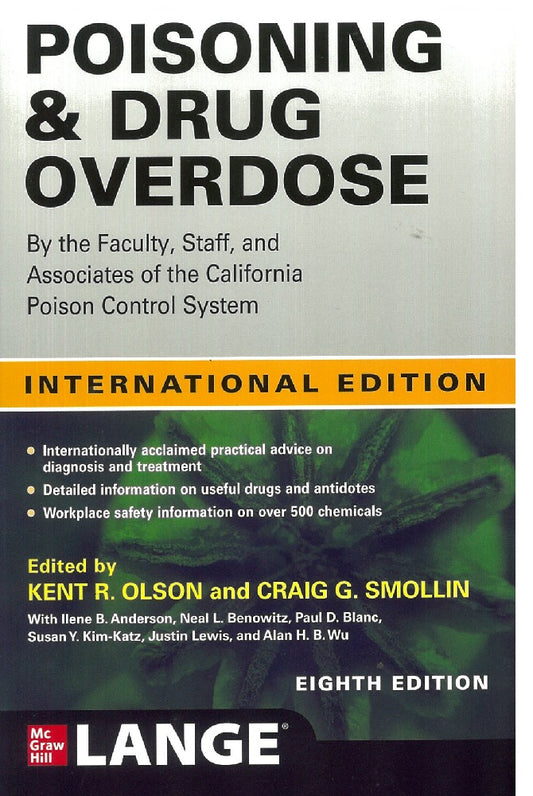 Poisoning and Drug Overdose 8th Edition - Olson - 9781264827237 - McGraw Hill