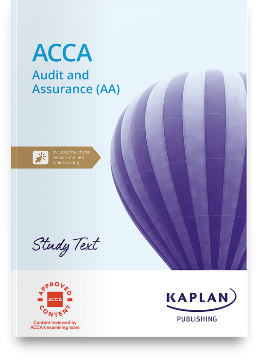 ACCA Audit and Assurance (AA) Study Text (Valid Till June 2024) - Kaplan - 9781839963674 - Kaplan Publishing