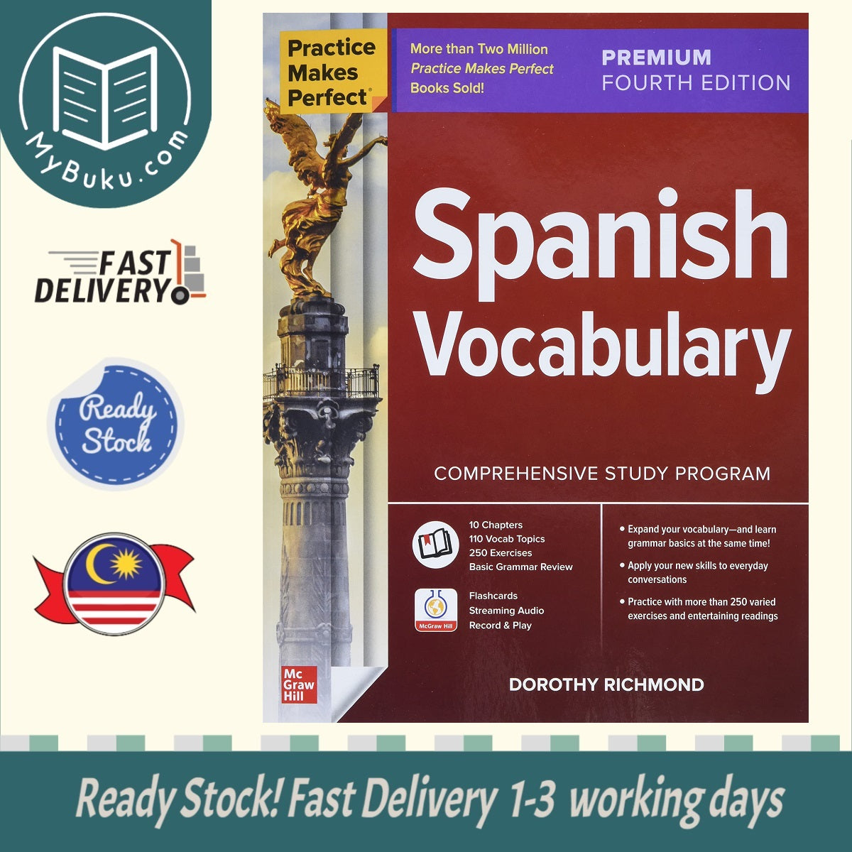 Practice Makes Perfect: Spanish Vocabulary, Premium Fourth Edition - Richmond - 9781264264247 - McGraw Hill