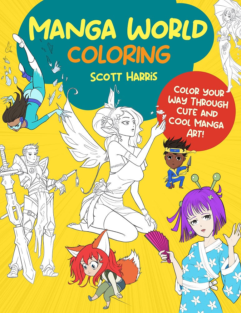 Manga World Coloring - Scott Harris - 9780760384930 - Walter Foster Publishing